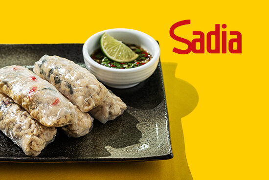 Thai Basil Chicken Rice Paper Rolls